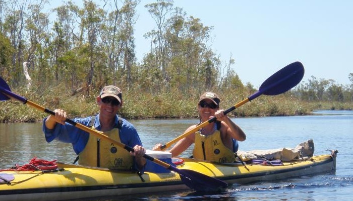 Kanu Kapers: 2 Day Guided Noosa Everglades Kayak Tour (inclu. Harry's Hut)
